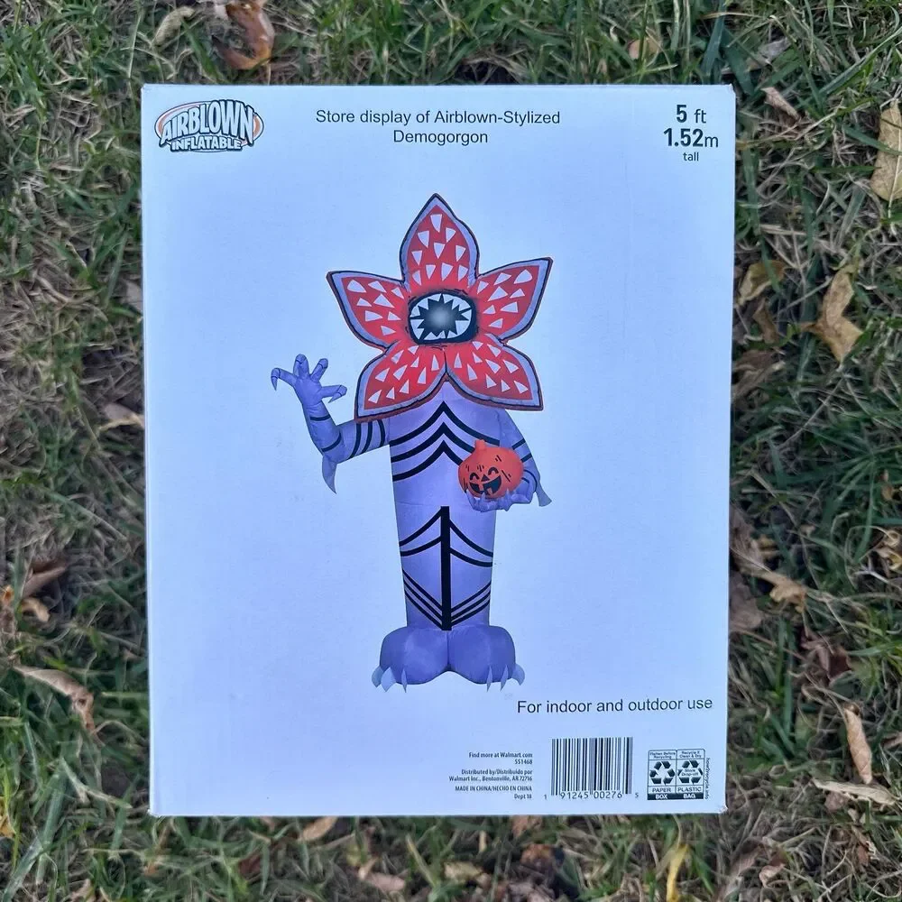 5ft Stranger Things Demogorgon with Pumpkin Halloween Inflatable